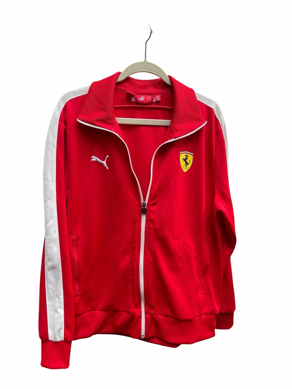 Puma Scuderia Ferrari Red Full Zip Track Jacket Men’s Size: Large